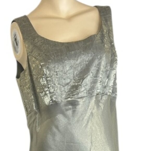 Oblique Women’s 2 Pc Formal Gown & Jacket Metallic Green Sz 14 Gala MOB - Picture 9 of 9